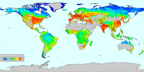 [Translate to francais:] Global estimate of threats to river biodiversity (Credits riverthreat.net)