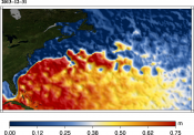 Animation of Maps of absolute dynamic topography (MADT) Gulf Stream on 2012-2013