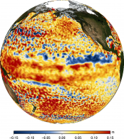 Animations of Maps of sea level anomalies  (MSLA) Pacific Ocean 2012-2013