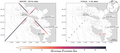 Percentage of available data for AltiCap and X-Track products in the Pertuis Charentais (Credit La Rochelle University) Percentage of available data for AltiCap and X-Track products in the Pertuis Charentais (Credit La Rochelle University)