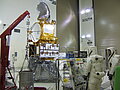 Filling of the Jason-2 tank with hydrazine, in Vandenberg the 19th of May. Filling of the Jason-2 tank with hydrazine, in Vandenberg the 19th of May.