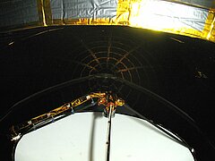 The OSTM/Jason-2 radar altimeter inside fairing.