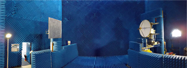 Test of the nadir altimeter antenna in an anechoid room (credits TAS)