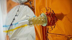 Doris instrument onboard Cryosat 2 satellite. © ESA/CORVAJA Stéphane, 2009