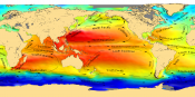 Major currents seen by altimetry (with their names)