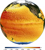 Animation of Maps of absolute dynamic topography (MADT) Pacific on 2012-2013