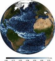 Animations of Maps of absolute geostrophic current  (MADT) Atlantic 2012-2013