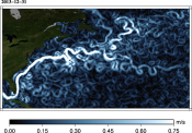 Animations of Maps of absolute geostrophic current  (MADT) Gulf Strean 2012-2013