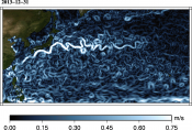 Animations of Maps of absolute geostrophic current  (MADT) Kuroshio 2012-2013