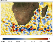 Animations of Maps of sea level anomalies  (MSLA) Agulhas 2012-2013