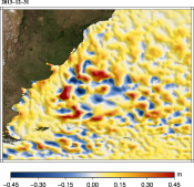 Animations of Maps of sea level anomalies  (MSLA) Malvinas 2012-2013