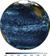 Animations of geostrophic velocities from sea level anomalies  (MSLA) Pacific Ocean 2012-2013
