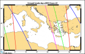 Animation with the 4 satellites grounds tracks (Jason2-Saral/AltiKa-Cryosat2-HY2A)