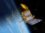 Artist view of the Saral satellite (CNES/ISRO)