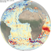 Animation of a Swot cycle over ocean