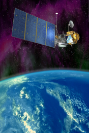 Artist view of the Topex/Poseidon satellite (NASA/CNES)