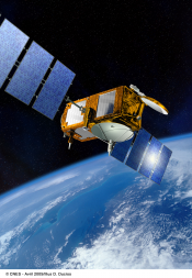 Artist view of the Jason-2 satellite (CNES/NASA)