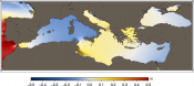 Tide amplitude (Mediterranean sea)