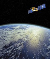 Artist view of the Jason-1 satellite (CNES/NASA)