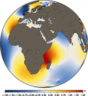 Tide amplitude (rotating globe)